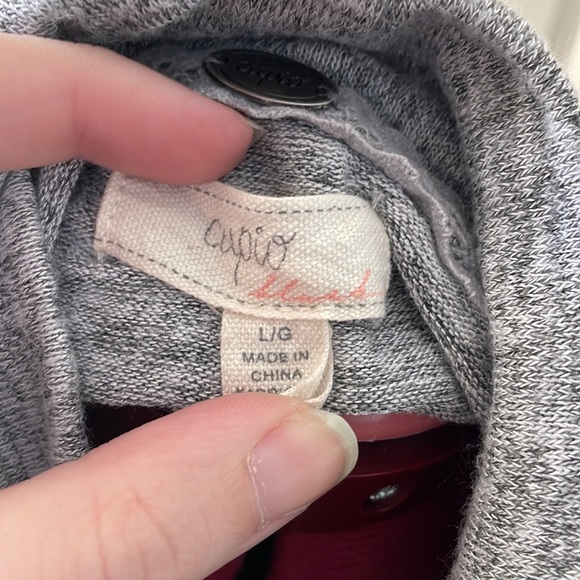 Heather Grey Cupio Mock Neck Long Sleeve - Picture 4 of 4